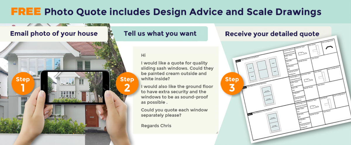 FREE photo quote service with design advice plus scale drawings